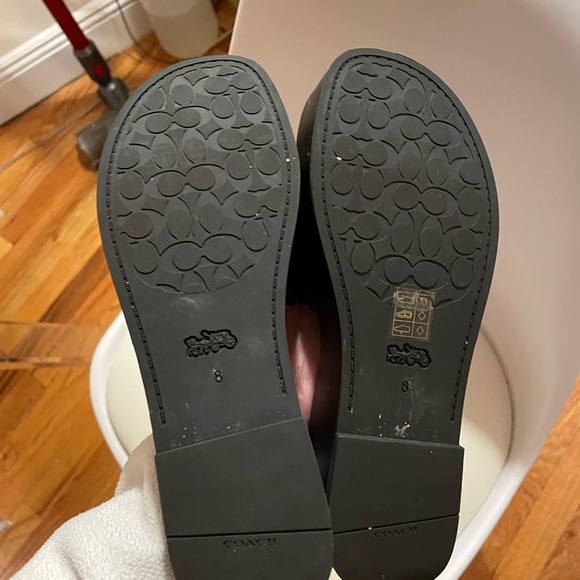 Coach Leather Flatform Slides - Picture 4 of 5